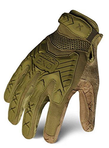 Ironclad EXOT-IBLK-04-L Tactical Operator Impact Glove, Stealth Black, Large