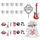 【Attraktiv Kuchen Dekoration】--- Dieses komplette set aus Discokugeln,torten topper eignet sich für party kuchen dekorations und viele Arten von Partyessen, wie Cupcakes, Muffins, Kuchen, Torten, Desserts, Eis, Obst, Kekse und anderer Desserts, attraktiver aussehen, machen Kuchen oder Cupcakes schmackhafter.