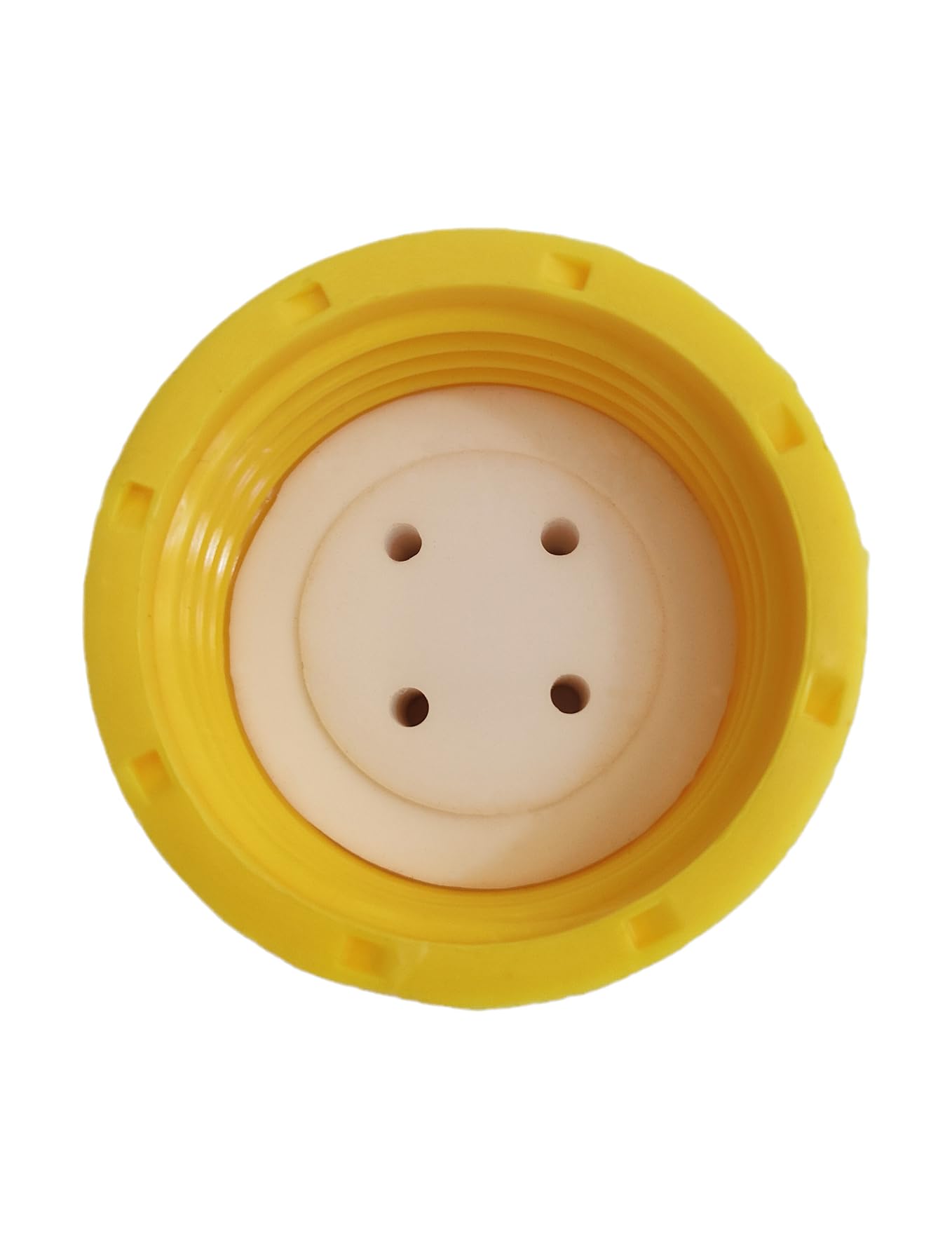 Moonetto Lot de 2 bouchons de remplissage de sécurité GL45 jaunes à 4 ports avec quatre trous pour bouteilles en verre, tube de diamètre extérieur de 1/8", kit complet
