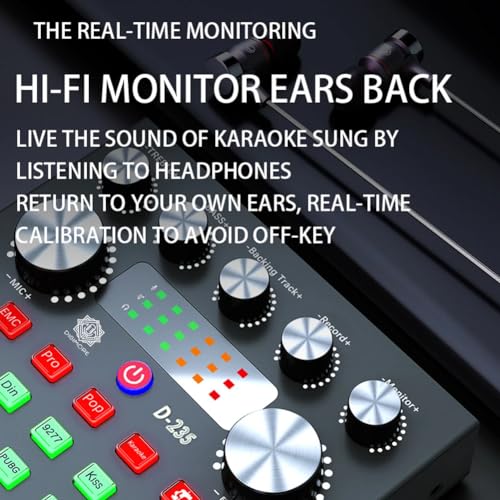 Image of DIGIMORE Audio Mixer | Live Sound Card | Audio Interface with DJ Mixer Effects and Voice Changer, Podcast Production Studio Equipment, Prefect for Streaming Singing Gaming (D-235)