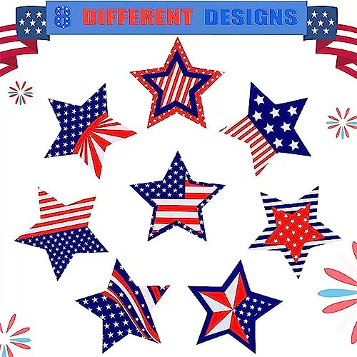 Patrioticlabelstaramericanflagstickers500pcs15inch4thofjulymemorialday Urban Country Home Decor Patriotic label star american flag stickers 500 pcs 15 inch 4th of july memorial day urban country home decor