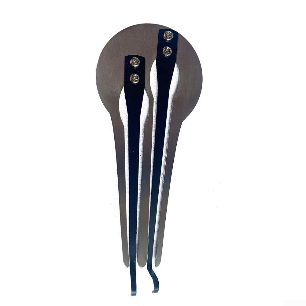 EasyByMall Maultrommel, Ethnischer Mund, Russische Musik, Anfänger, Tragbar, Edelstahl, Silber