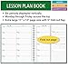 6 Period EXTRA Large Teacher Lesson Plan; Days Horizontally Across the Top (King Plan)