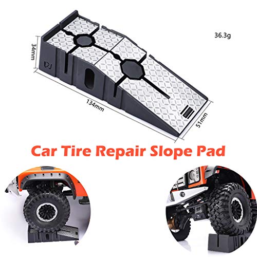 Find Discount HHoo88 Simulation Car Tire Repair Slope Pad Step Pad Holder for TRX4 RC Car Repair Too...