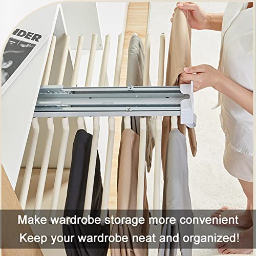 Rails d'amortissement à double rangée pour porte-pantalons - 4