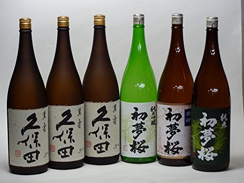 特選日本酒セット 久保田(新潟) 初夢桜(愛知)スペシャル6本セット(萬寿 萬寿 萬寿)(純米吟醸 純米 金印)1800ml×6本