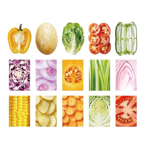 30シートカラフルな食品野菜をテーマにしたプランナージャーナルスクラップブッキングカードを作成するクラフトプロジェクトクリエイティブフルーツ野菜テーマステッカー