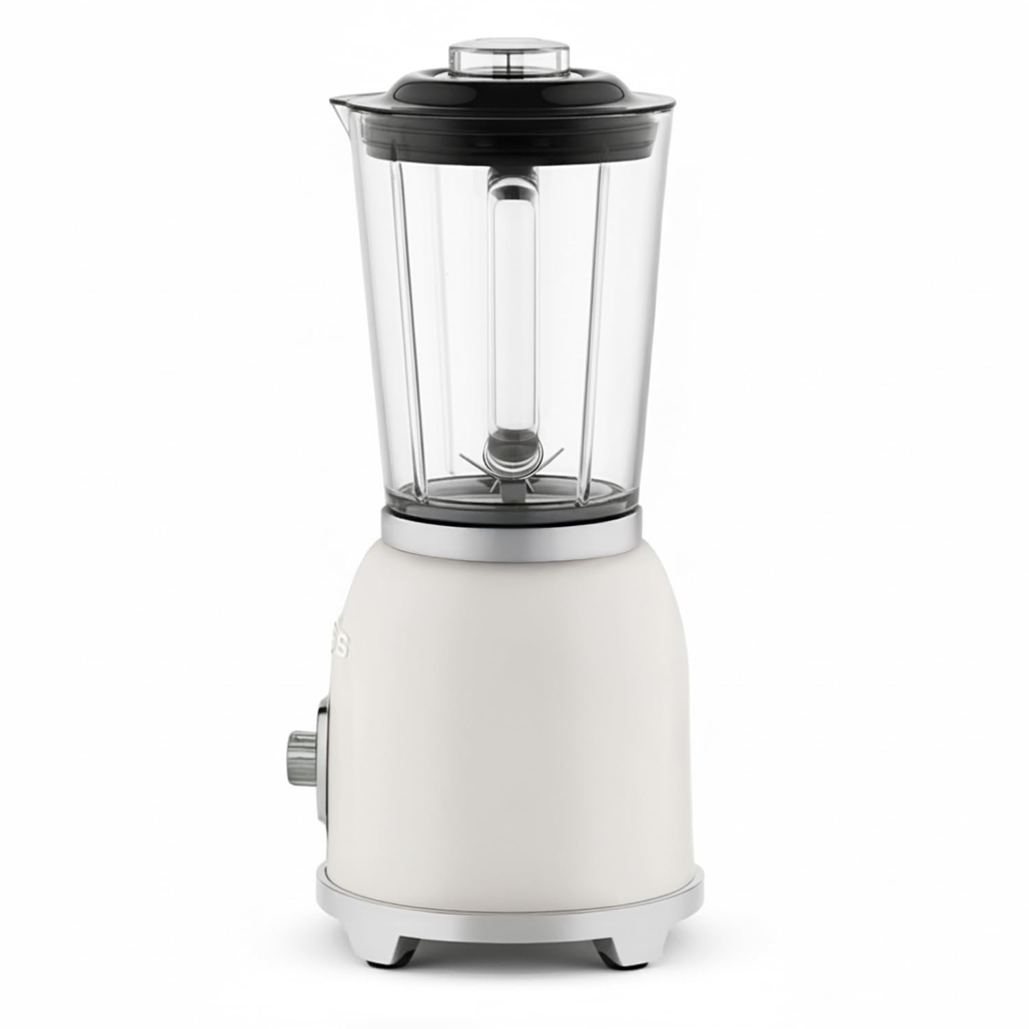 SWEISS Blender Smoothie Vintage MXV8, 2 vitesses et fonction pulse, 6 lames en acier inoxydable, Capacité 1,5L, Bol en verre, Pieds antidérapants, Interrupteur de sécurité, 1000 W, Beige