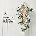 25" Coastal Tearrop Summer Swag - Handcrafted with Capiz Shells, Driftwood & Abaca Rope - Versatile Decor for Mantle, Doorway & Coastal Themed Spaces. - Image 2