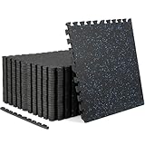 HIAARO Alfombrillas de equipo de ejercicio de 0.55 pulgadas de grosor, 24 x 24