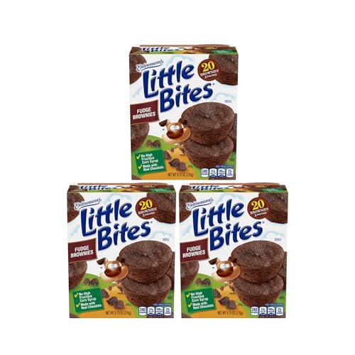 Entenmann's Little Bites Fudge Brownie Mini Muffins | 3 pack (15 pouches total)