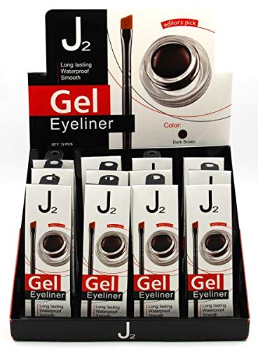 J2 Eyeliner Gel Brown Pack of 4
