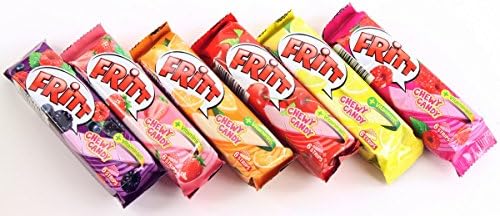 Fritt Fruit Chews 6-Flavor Assortment Candy with Vitamin C 2.5-ounce (70g) (Pack of 6)