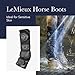 LeMieux Turnout Horse Boots - Protective Gear and Training Equipment - Equine Boots, Wraps & Accessories (Black/Large)