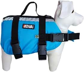 Colete Salva Vidas Ativa Pet Vest Azul P De 5 Até 9 Kg