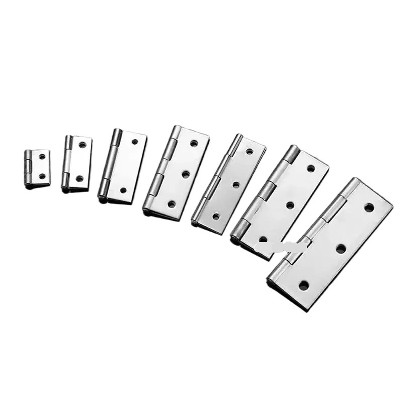 ELZNSQQK 2 pieces 4/6 hole detachable furniture bookcase window cabinet hinge 1/1.5/2/2.5/3/4 inch hinge door drawer connector(4 inch 6 holes)
