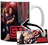 MUGSVILLE 9-1-1 911 Angela Bassett Jennifer Love Hewitt Peter Krause Kenneth Choi Tasse Ceramique Mug