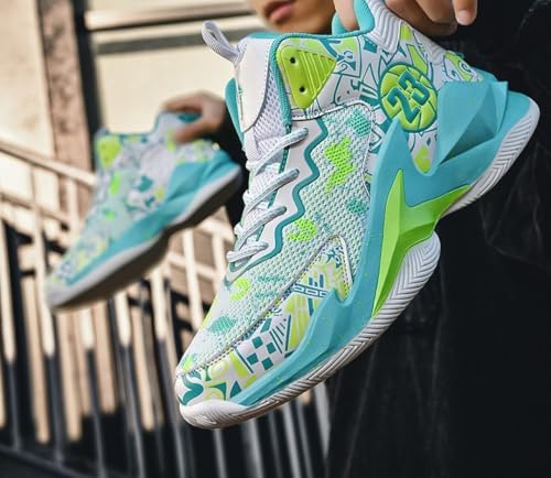 Image of Men's Basketball Shoes Fashion Printed Sneakers