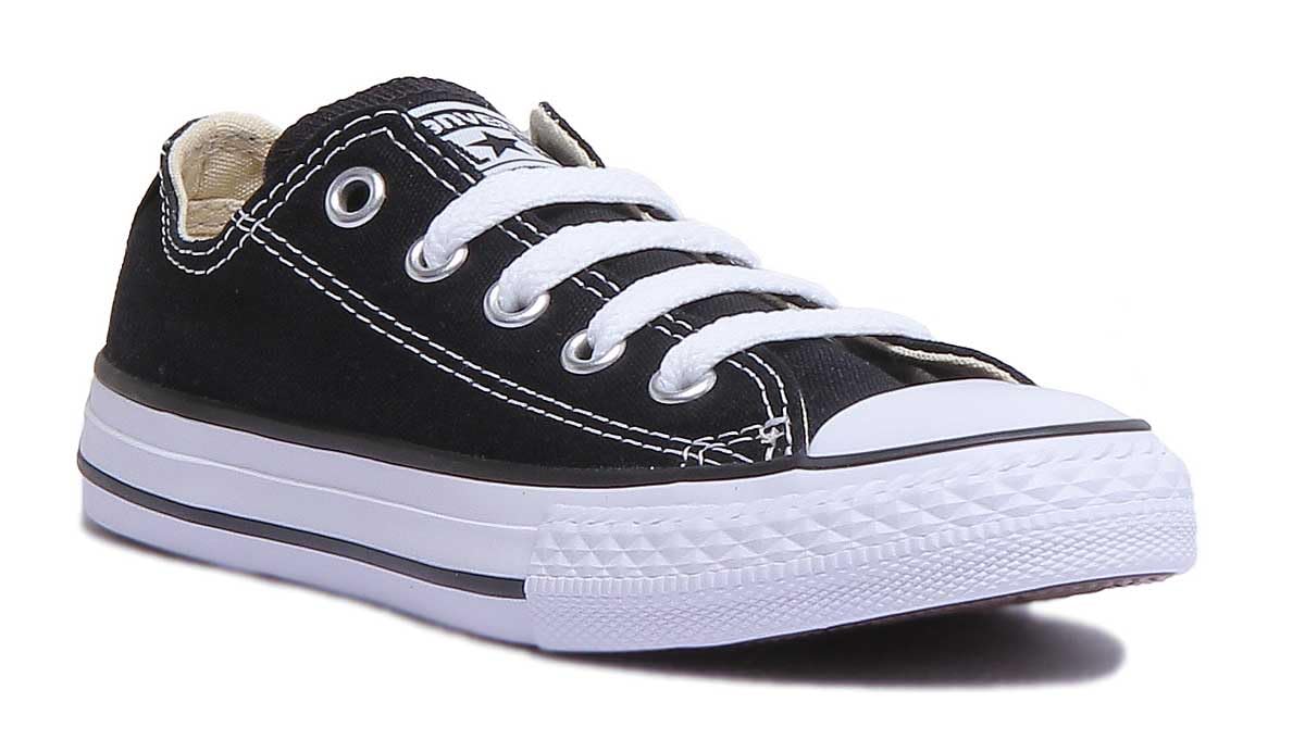 Converse All Star Low Infant Trainers Black White - 9 Infant UK
