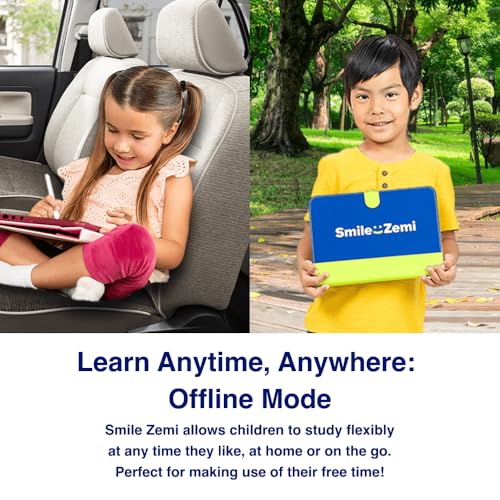 Smile Zemi Dedicated Learning Tablet | Personalized Independent Study, Access All K–5 Lessons Math & ELA | No Browser, Games or Ads | 10.1” Display, Pen & Cover(Pink) | Subscription Required - Image 7