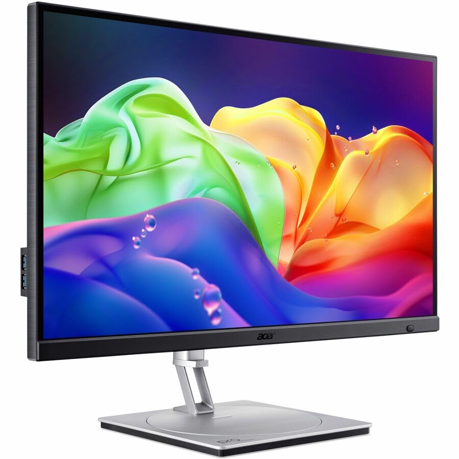 Image of Acer PE270K L1 27 inch Class 4K UHD LCD Monitor - 16:9 - Silver