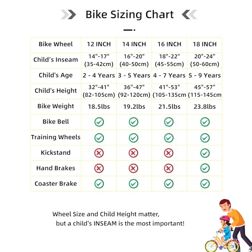 Image of JOYSTAR 12 Inch Kids Bike for 2 3 4 Years Old Boys Girls Toddlers Bikes with Training Wheels Gifts Children Bicycle BMX Style Oil Slick