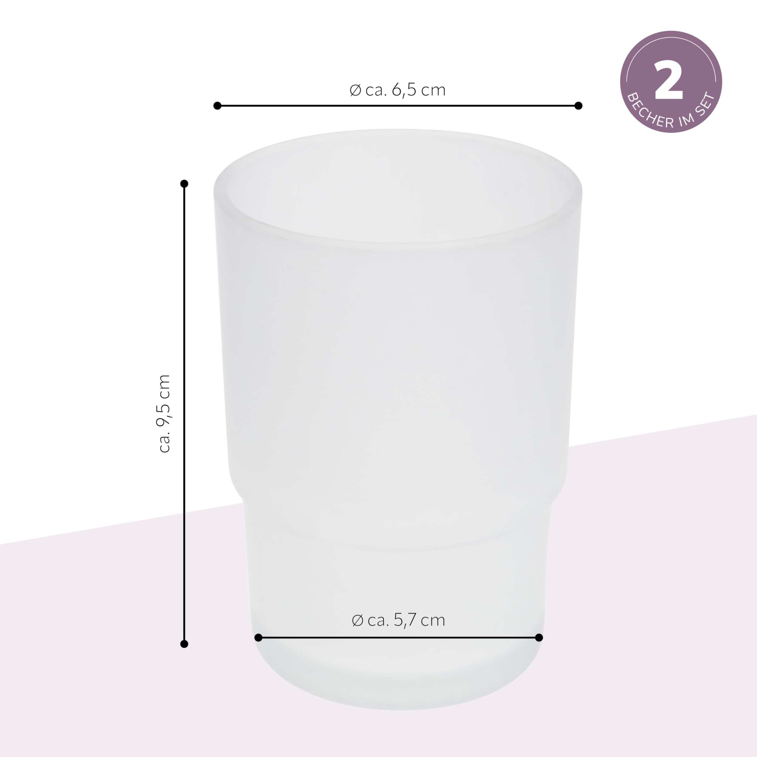 bremermann Vaso de reemplazo Piazza & Lucente (2, Vidrio)