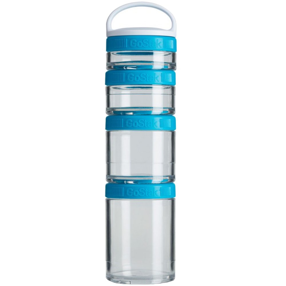 BlenderBottle GoStak 2Pak, Contenedor de suplementos alimenticios, cyan, Pak de (2x150ml) — view 28
