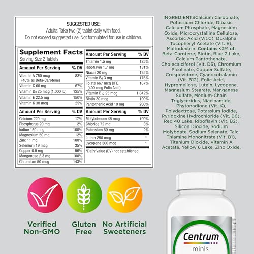 Centrum Minis Silver Multivitamin for Adults 50 and Over, 320 Tablets - image 9