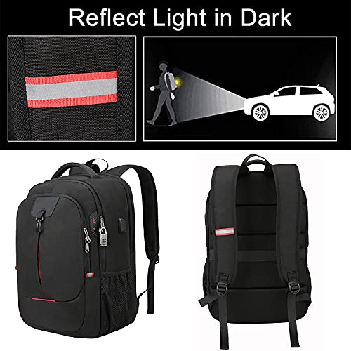 Zakelijke Reisrugzak Anti-Diefstal Laptoprugzak Duurzame Waterbestendige Universiteitsrugzak Voor Heren Met Usb… - Image 8