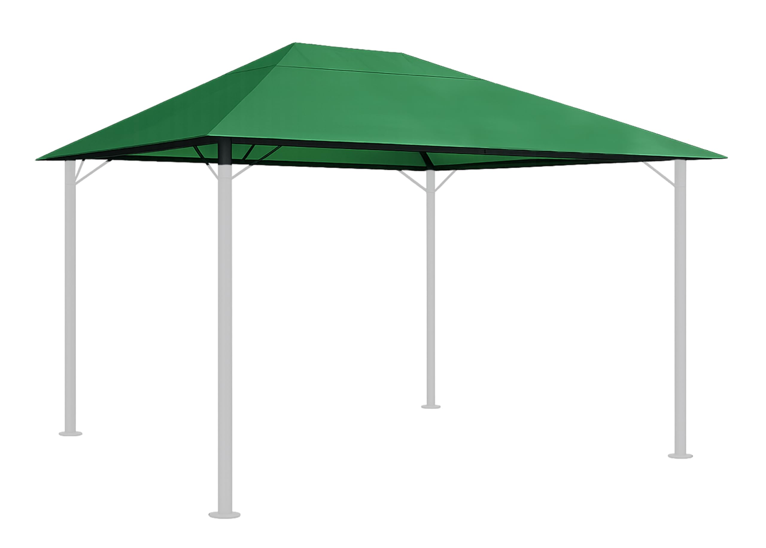 QUICK STAR Ersatzdach für Garten Pavillon 3x4m Gruen Pavillondach Ersatzbezug