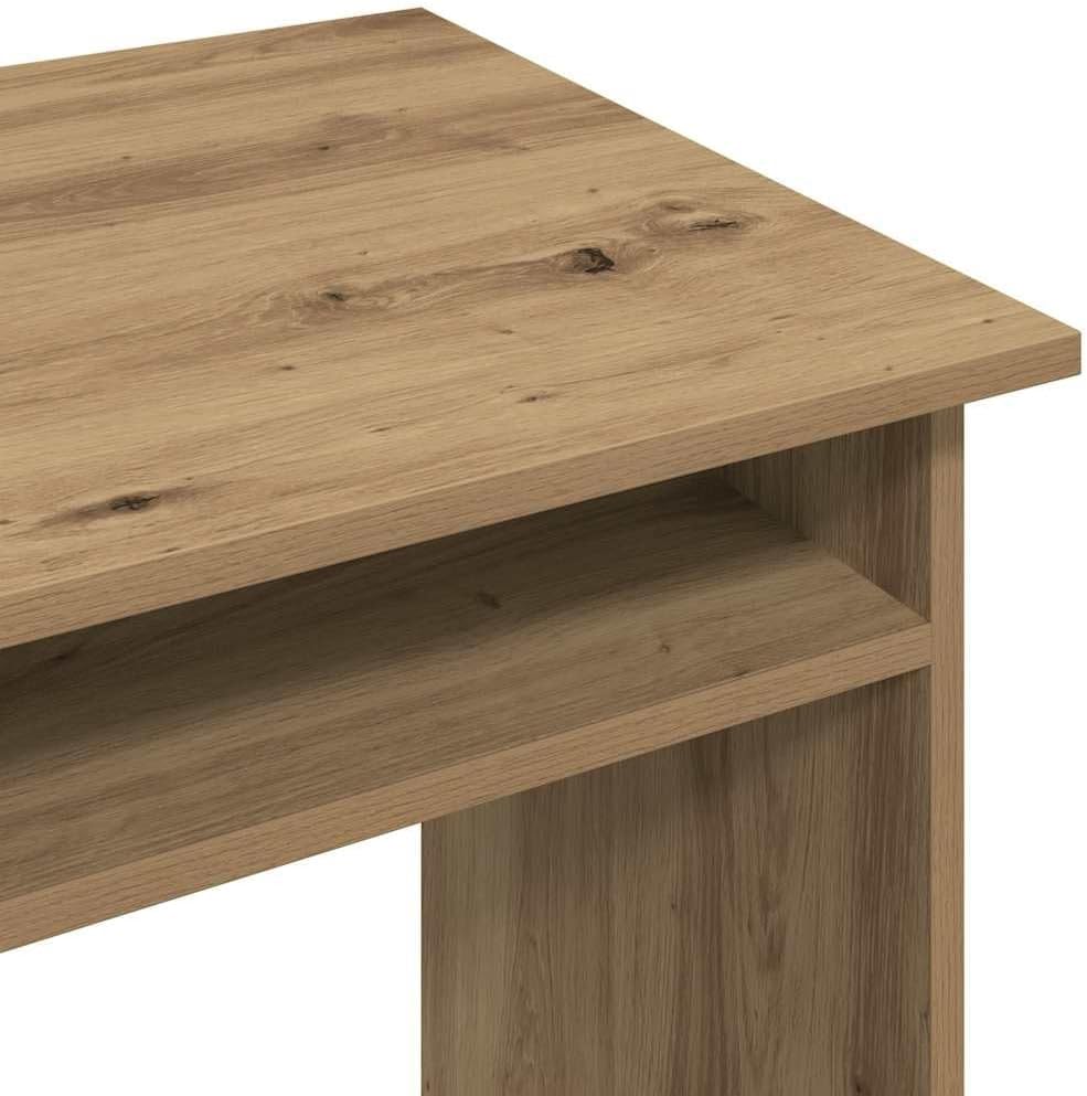 vidaXL Desk Artisan Oak Engineered Wood 35.4 in x 19.7 in x 29.1 in Desk