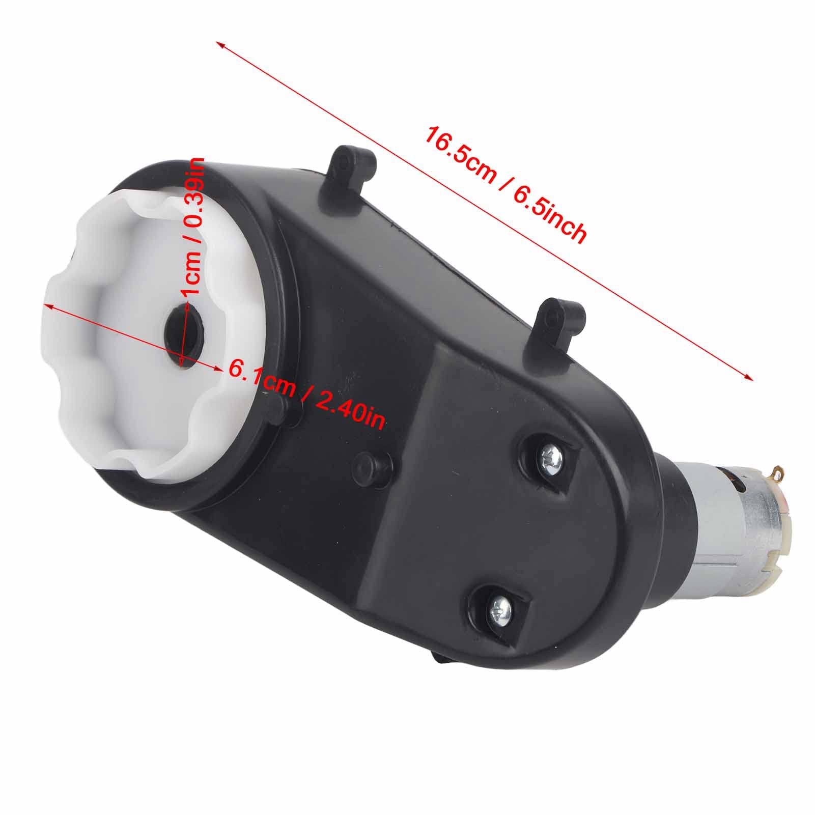 Motor Eléctrico 12V 12000rpm Caja de Cambios para Coche de Juguete