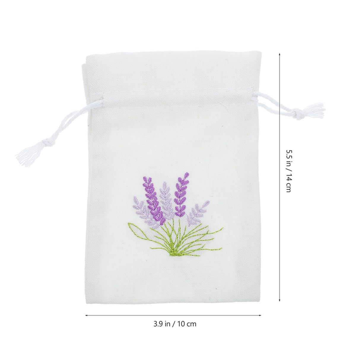Gatuida Bolsitas Vacías de Algodón para Lavanda 10X14 CM Color Crema Cordón Cierre Aromáticas para Regalos Bodas y Hogar Pack 20 Unidades