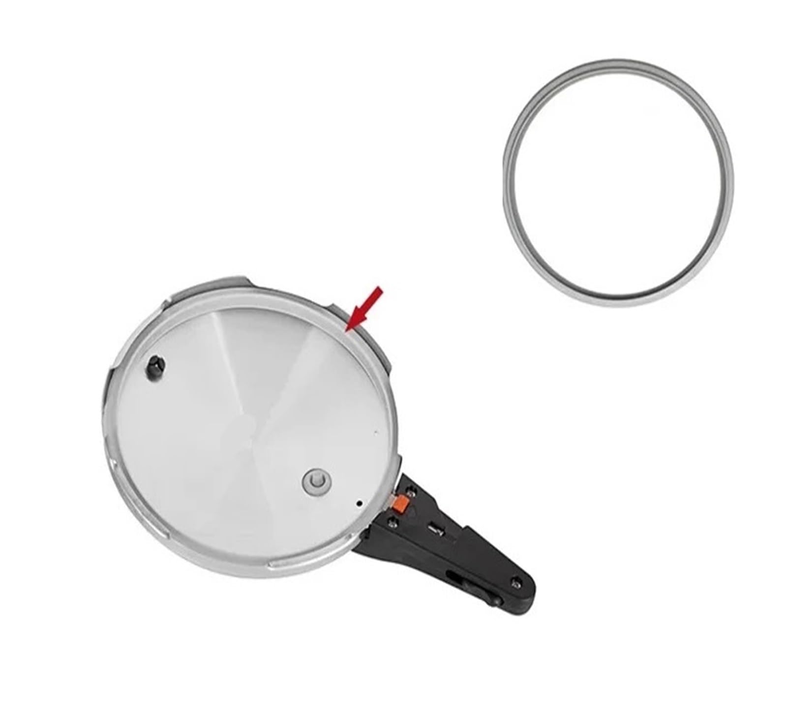 Dichtungsring for 18 cm 22 cm Schnellkochtopf 2,5 l Zubehör Schnellkochtopf Dichtungsring Silikonring(18cm Made in Germany)