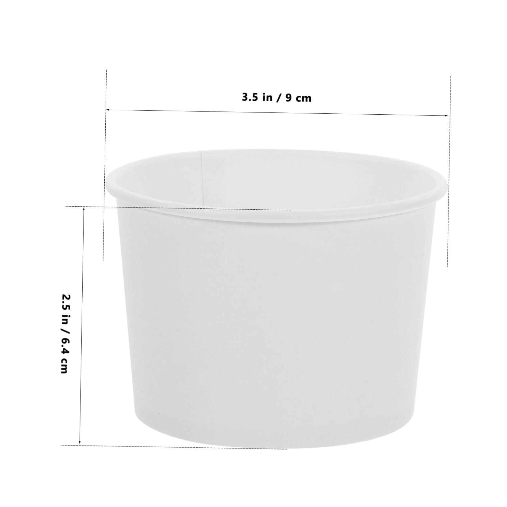 Cabilock 100 pezzi Ciotole Carta Usa e Getta per Gelato Contenitori Pratici e Versatili per Insalate e Dessert per Sportivi e Feste