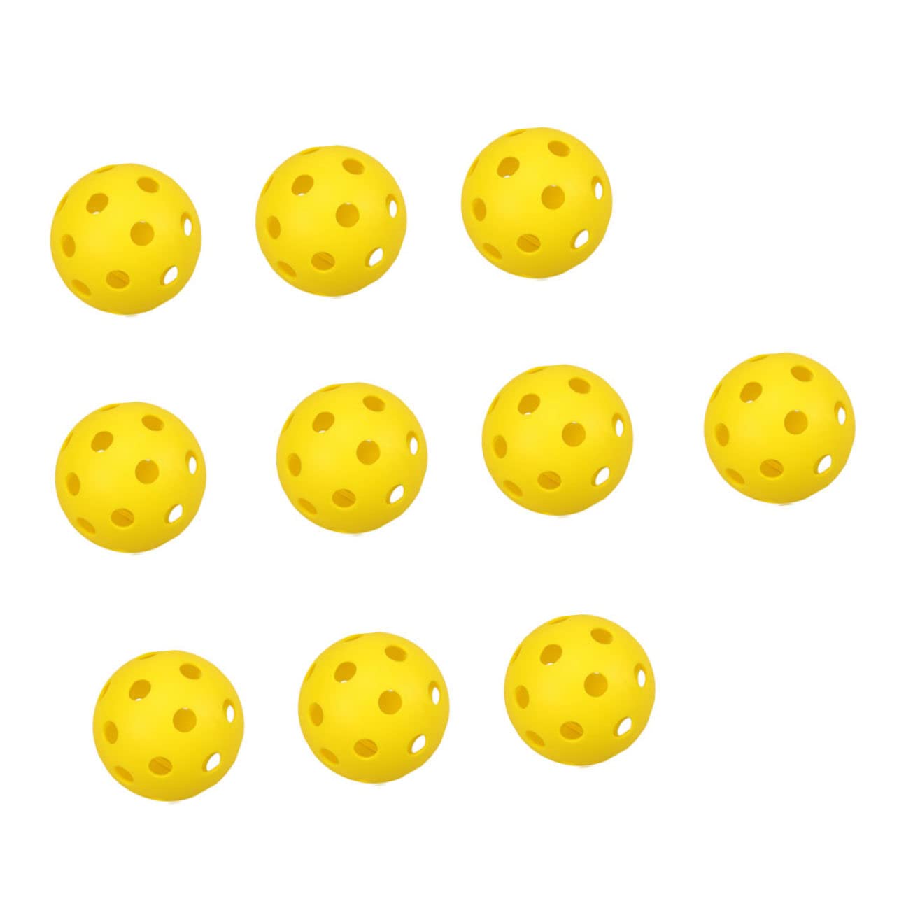 Toddmomy 50Pcs Durable Perforated Golf Training Balls Practice Balls for Use for Beginners and Golf Enthusiasts