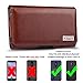 J&D Holster Compatible for Galaxy S10/Galaxy J7 2018/J7 2017/J7 2016/J7 V 2nd Gen/J7 Refine/J7 Star Holster with Belt Clip, PU Leather Pouch and ID Wallet Case (Fit with Regular & Bulky Case On)
