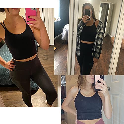 The Best Sports Bra for Large Breasts High Impact: A Real Talk Guide (I Tested 17 So You Don't Have To) 2 Vorcy Womens Padded Sports Bra Fitness Workout Running Camisole Crop Top with Built in Bra Black