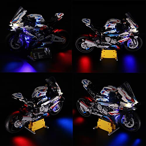 AISERALY LED Beleuchtungsset Kompatibel Mit Lego 42130, Beleuchtung Lichtset für (M1000RR Motorrad 42130) Gebäudemodell… – Bild 7