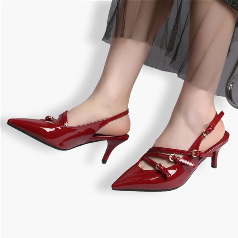 Image of FOREADA Lolita Shoes Platform Mary Jane Heels Kawaii Bow Lace Pearl Pumps | Vintage kawaii lolita styling ideal for dresses, with bead, lace, bow, ankle strap, pink, white and classic black colors