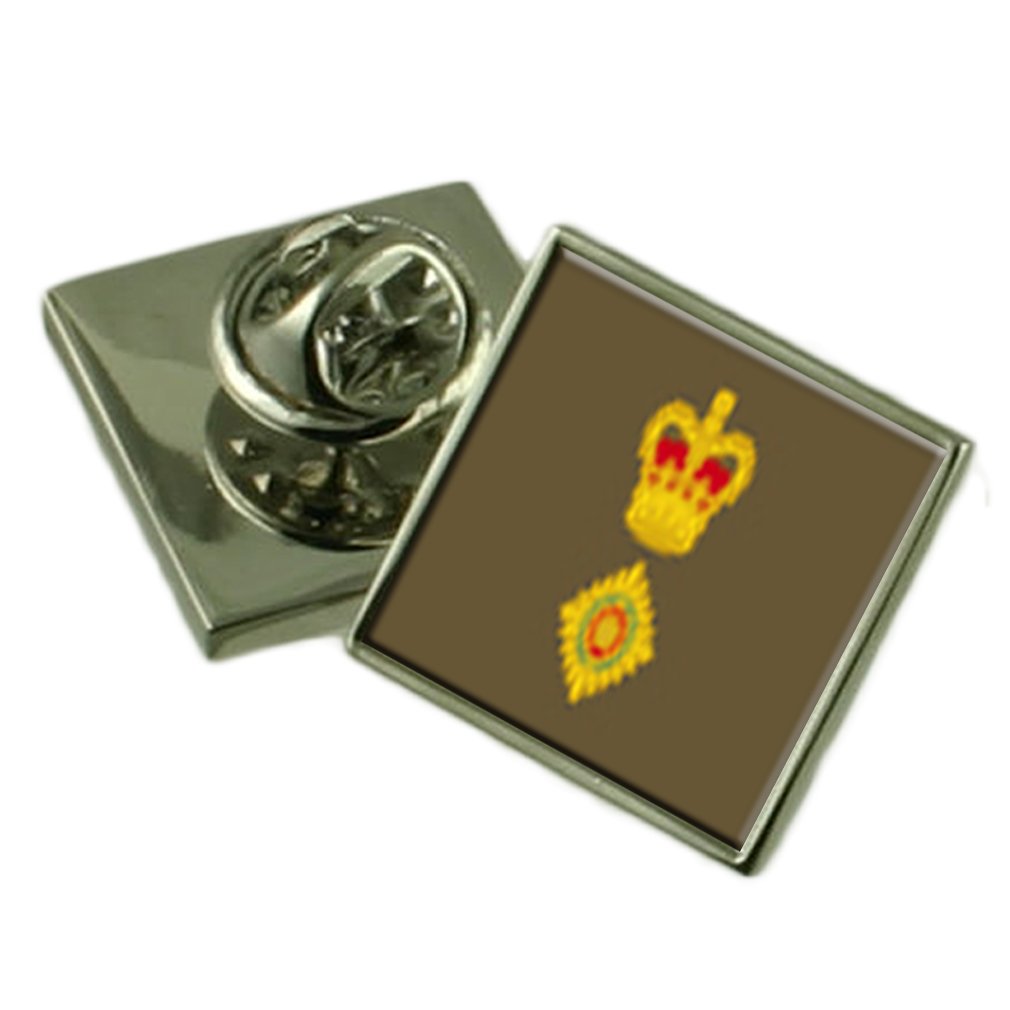 Select Gifts Men's Silver Army Insignia Rank Lieutenant Colonel Lapel Pin Badge Gift Pouch