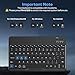 OMOTON Bluetooth Keyboard for Tablet/Android/Windows/iOS, with 7 Colors Backlight Rechargeable Wireless Mini Keyboard for Galaxy Tab A9+ / S9 FE / S10 / S11 / A11 Series etc, Black