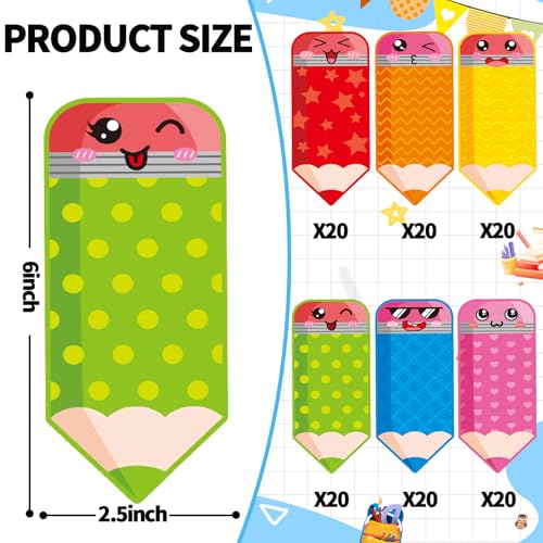 50% Off FEBSNOW Pencils Name Tag, 120Pcs Self-Adhesive Classroom Labels