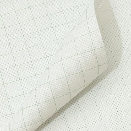 Image of Aida Cloth 14 Count Cross Stitch Fabric,19x28inch (14CT,Grid)