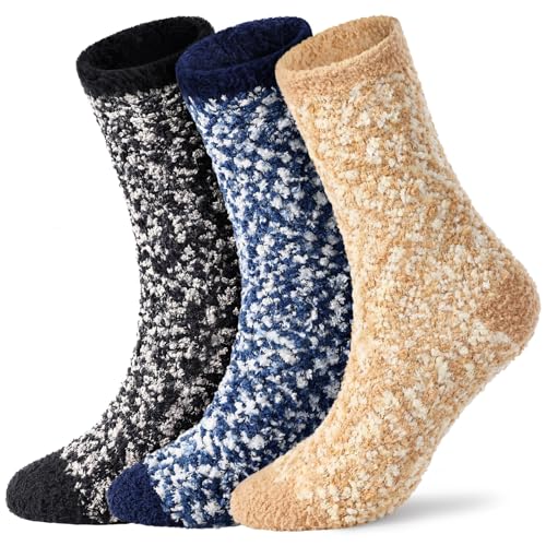 Litfun Fuzzy Socks for Women Cozy Fluffy Winter Warm Sleep Socks Super Comfy and Soft