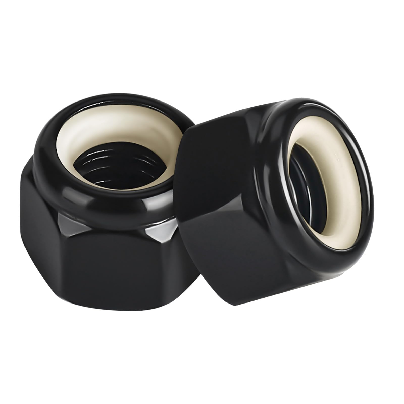Snapklik.com : #10-24 Nylon Insert Hex Lock Nuts Locknuts