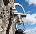 Fyrcomft 2 Pcs Snap Shackle Sailing Halyard, 87mm Quick Release 316 Stainless Steel Clevis Swivel Jaw Swivel Shackle for Sailing Rigging, SCBA Mask Clips, Spinnaker Halyard, and Sailboat Hardware