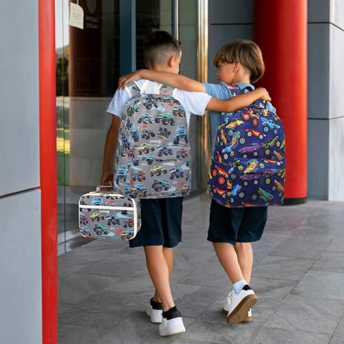 LEDAOU Kids School Backpack with Lunch Box for Boys Girls Kindergarten BookBag School Bag Preschool Toddler Backpack2