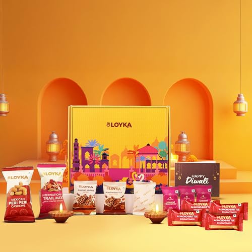 Loyka Utsav Dryfruit Chocolate Diwali Gift Box 15 Inclusions Hamp...